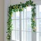 3 Strands Lemon Artificial Vines, 71" Lemon Silk Vine Garland with Green Leaves, Fake Hanging Plants Greenery Decor for Home, Bedroom, Wall, Party, Wedding Decoration